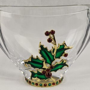 24% Lead Crystal Teleflora Christmas Bowl, Elevated STL, ElevatedSTL products, Elevated STL Products