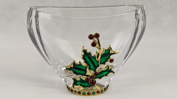 24% Lead Crystal Teleflora Christmas Bowl, Elevated STL, ElevatedSTL products, Elevated STL Products