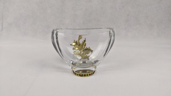 24% Lead Crystal Teleflora Christmas Bowl - Image 4