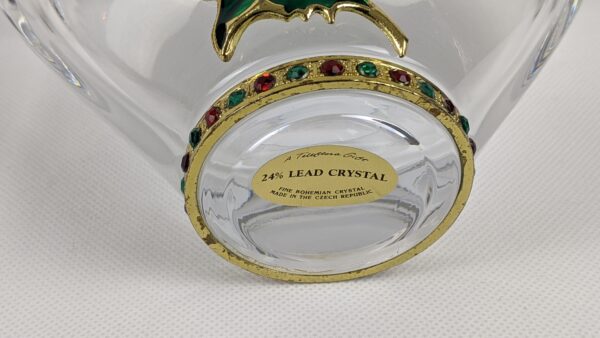 24% Lead Crystal Teleflora Christmas Bowl - Image 5