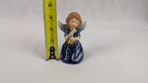 Blue Dress Angel With Horn In Hand - Image 3