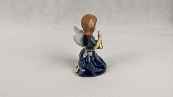 Blue Dress Angel With Horn In Hand - Image 4