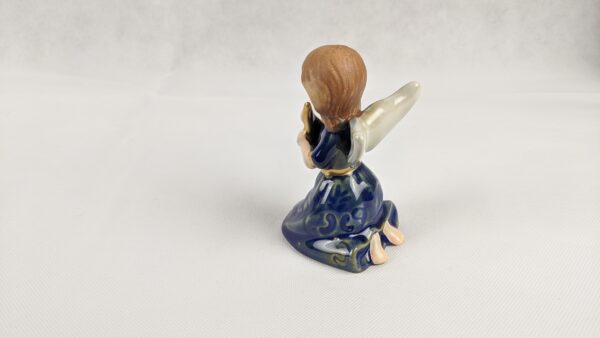 Blue Dress Angel With Horn In Hand - Image 7