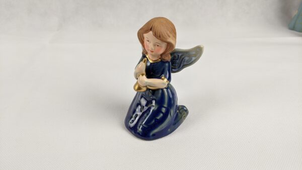 Blue Dress Angel With Horn In Hand - Image 8