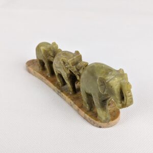 Green Quartz Elephants