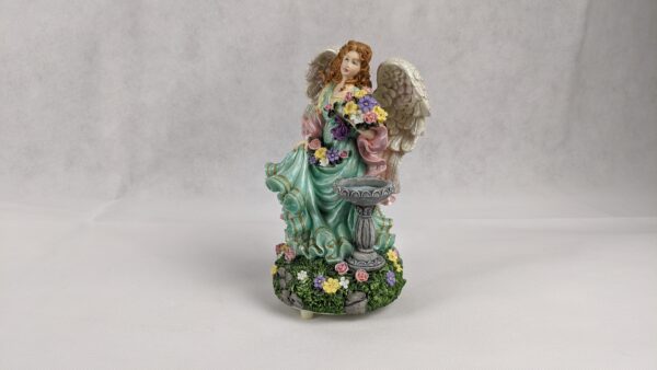 Angel Next To Birdfeeder Music Box - Image 4