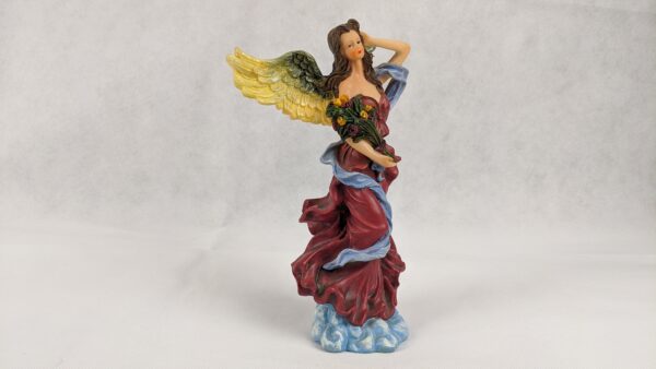 Red Dress Angel In Clouds - Image 4