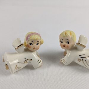 Vintage Tilso Boy and Girl Pair of Angels