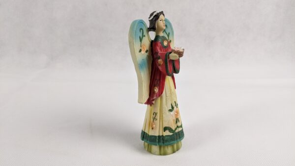 Angel with Flowered Wings Holding Basket - Image 4