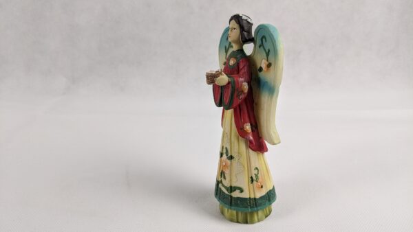 Angel with Flowered Wings Holding Basket - Image 8