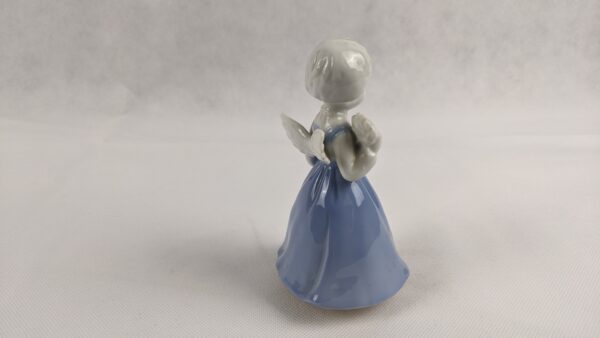 Schmid Blue Dress Angel Music Box Plays Joy To The World - Image 7