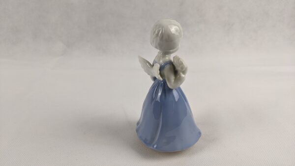 Schmid Blue Dress Angel Music Box Plays Joy To The World - Image 8
