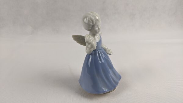 Schmid Blue Dress Angel Music Box Plays Joy To The World - Image 9
