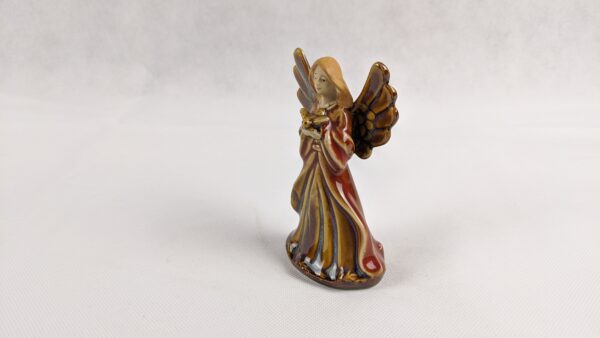 Ceramic Brown Dress Angel - Image 3