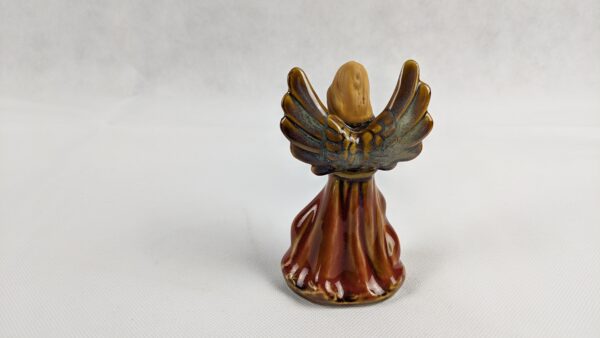 Ceramic Brown Dress Angel - Image 5