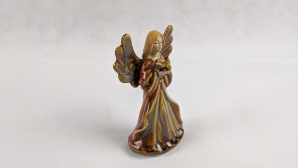 Ceramic Brown Dress Angel - Image 8