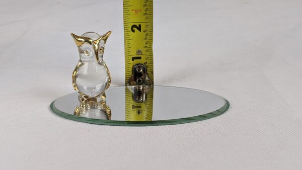 Cute Glass Owl On Mirror - Image 3