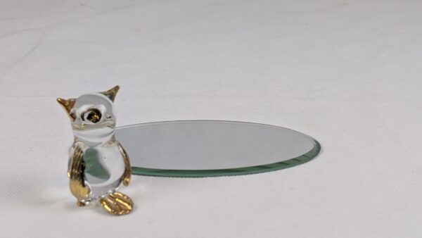 Cute Glass Owl On Mirror - Image 4