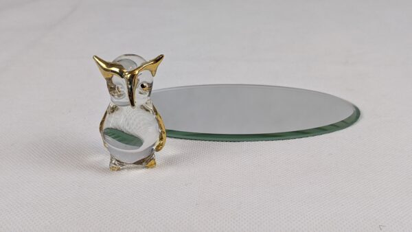 Cute Glass Owl On Mirror - Image 5