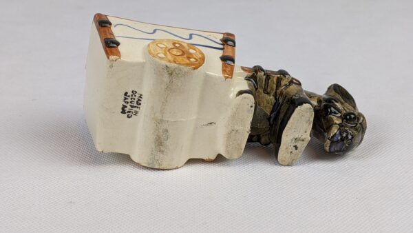 Vintage Occupied Japan Porcelain Donkey Cart Flower Planter Vase - Image 4
