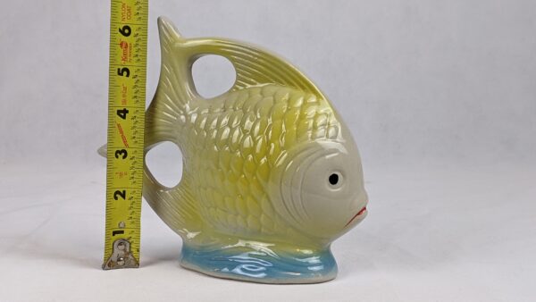 Large Yellow Ceramic Fish - Image 3