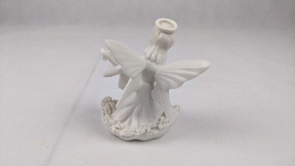 Ceramic White Angel Playing Violin - Image 5