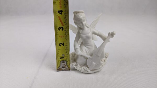 Ceramic White Angel Playing Violin - Image 7