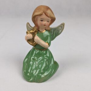 Green Dress Angel With Harp