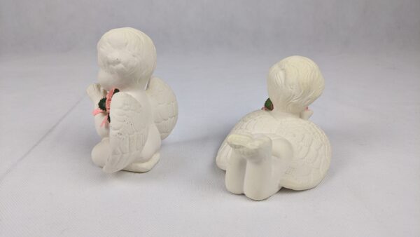 1996 Magic Creations Set Of White Ceramic Angels - Image 6