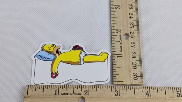 The Simpsons Homer Sleeping Vinyl Sticker