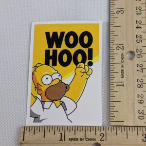 The Simpsons Homer Woohoo Vinyl Sticker