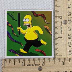 The Simpsons Homer Snakes Vinyl Sticker