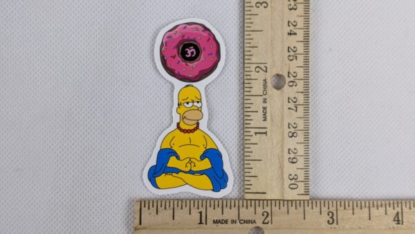 The Simpsons Homer Buddha Vinyl Sticker