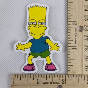 The Simpsons Bart Buzzed Vinyl Sticker