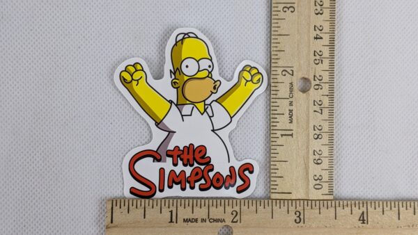 The Simpsons Homer With The Simpsons Logo Vinyl Sticker