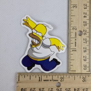 The Simpsons Mad Homer Vinyl Sticker