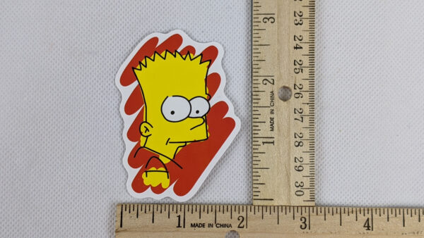 The Simpsons Bart Art Vinyl Sticker