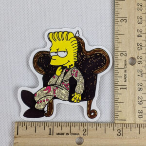 The Simpsons Bart as Rapper #1 Vinyl Sticker