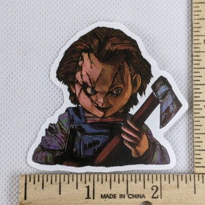 Chucky With Ax Vinyl Sticker