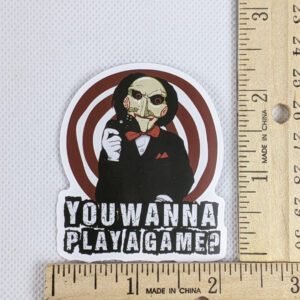 Saw You Wanna Play A Game Xbox Controller Vinyl Sticker
