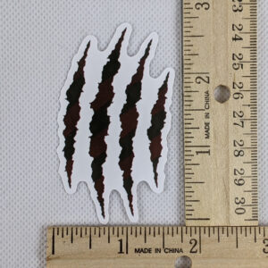 Freddy Slash Marks Vinyl Sticker