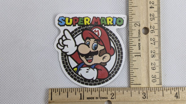 Super Mario With Classic Look Vinyl Sticker