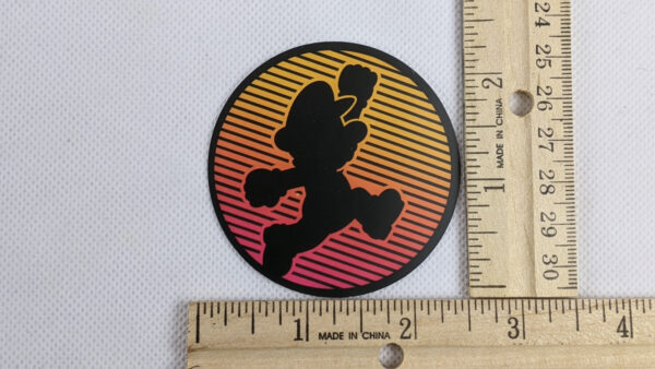 Mario Shadow Vinyl Sticker