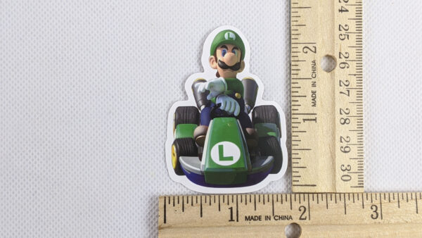 Luigi Mario Kart Vinyl Sticker