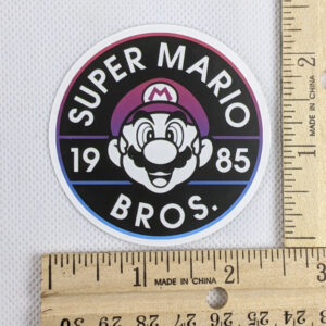 Super Mario Bros 1985 Circle Vinyl Sticker