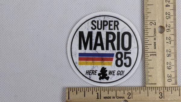 Vintage Looking Super Mario 85 Vinyl Sticker
