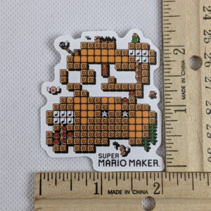Super Mario Maker Mario Vinyl Sticker