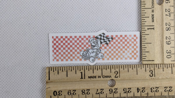 Checkered Flag Mario Vinyl Sticker