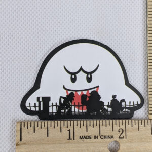 Mario Boo Ghost Vinyl Sticker