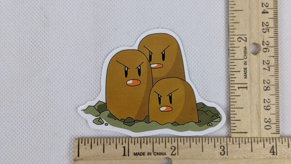 Dugtrio Vinyl Sticker